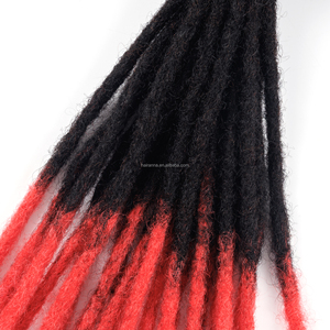 Vente en Gros Doux Faits à la Main Locs Dreadlocks Crochet Cheveux 0.6cm Ombre Couleur Extension de Cheveux Humains - Product Image 3
