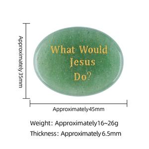 <span class=keywords><strong>Piedra</strong></span> de <span class=keywords><strong>la</strong></span> preocupación curativa, ¿qué haría Jesús?, cristal natural tallado a mano, alivio de <span class=keywords><strong>la</strong></span> ansiedad, <span class=keywords><strong>piedra</strong></span> de <span class=keywords><strong>la</strong></span> palma, regalo de cristal para meditación y Reiki - Product Image 2