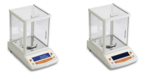 Goldfarbene Digitalwaage mit Doppeldisplay 0,001 g für Laboranwendungen – Kleine Analysenwaage - Product Image 3