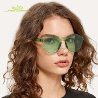 Lunettes de soleil transparentes modernes sans monture UV400 de haute qualité pour l'été 2026, promotion EAGO Chine, livraison rapide en gros