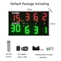 Tableau de score électronique numérique LED portable professionnel Ganxin pour padel et tennis, affichage précis du score