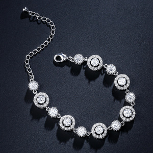 Fashion Adjustable Zircon Crystal <b>Bracelet</b> for Women Silver Plated Women Chain <b>Bracelet</b> Wedding Zircon <b>Bracelet</b> Pulsera De Mujer - Product Image 3