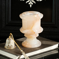 SAIDKOCC Moderner Minimalistischer Natürlicher Jade-Aromatherapie-Becher Ornament für Wohnzimmer Eingangsbereich Schlafzimmer Restaurant Heimdekoration