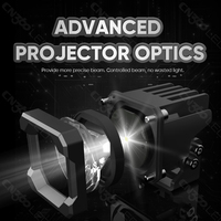 Nouveau projecteur LED blanc 2 pouces 20W 7000K pour tout-terrain 12-24V, feux de travail LED pour voiture
