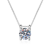 Collier en argent sterling S925 avec pendentif tête de vache en moissanite, de qualité et à prix avantageux, style luxe léger et classique