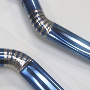 ท่อไอเสียแคทแบควาล์วทรอนิกส์โลหะผสมไทเทเนียมสำหรับ BMW M3 M4 G80 G82 พร้อมท่อเก็บเสียงแบบเชื่อมสีน้ำเงิน BMW M3 G80 G82 - Product Image 2