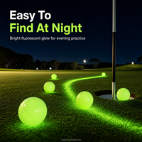 Balles de golf lumineuses Premium XJT, balles de golf fluorescentes qui brillent dans le noir, balles d'entraînement pour l'entraînement nocturne, fournisseur en gros personnalisé