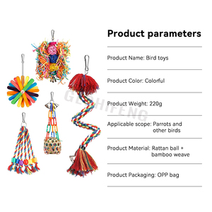 Accesorios para pájaros, <span class=keywords><strong>juguete</strong></span> para loros, juguetes para pájaros, <span class=keywords><strong>juguete</strong></span> para masticar colgante, nido <span class=keywords><strong>de</strong></span> loros adecuado para loros y pájaros medianos y pequeños - Product Image 4