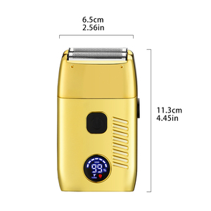 เครื่องโกนหนวดแบบชาร์จไฟได้ผ่าน USB สำหรับผู้ชาย ใบมีดคู่ ฟอยล์โกนขน ตัดแต่งหนวดเครา ใช้ในบ้าน โรงแรม เครื่องโกนหนวดแบบใบมีดคู่ - Product Image 5