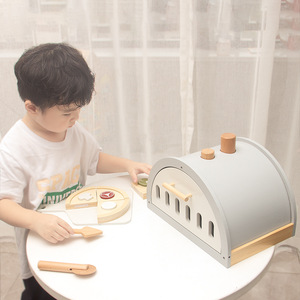 Horno de <span class=keywords><strong>Pizza</strong></span> de Madera de Simulación para Niños, Juego de Cocina, Juguete Educativo para <span class=keywords><strong>el</strong></span> Hogar, Fabricación Zhejiang, Color - Product Image 3