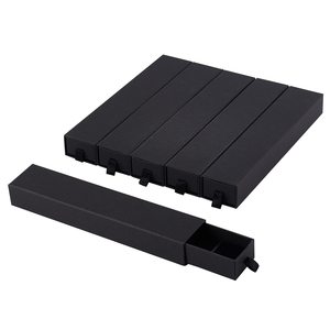 Eco-Friendly 2MM Thick Rigid Sliding Drawer Watch <b>Gift</b> Box with Sponge Insert Embossing Matte Lamination and Custom Logo - Product Image 1