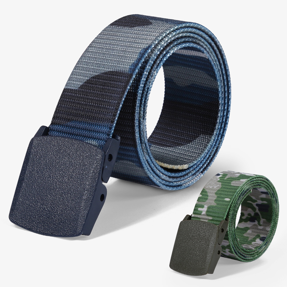 New Design Custom Types Canvas Webbing Men Webbing Belt Tactical Belt Military with Buckles