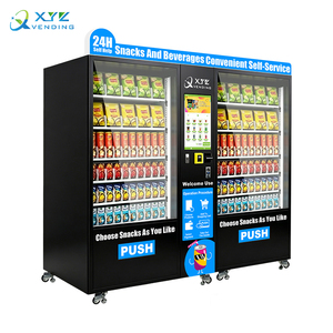 24 Hours <strong>Credit</strong> Card Coin Operated 21.5 Inch Touch Screen Custom Drink Snack Vending Machine with Cloud-Based <strong>Management</strong> Wi-Fi - Product Image 1