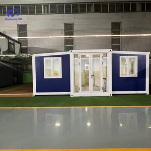 Casa Contenedor Prefabricada Plegable y Expandible de 20 pies/40 pies, 2 Dormitorios, Cafetería, Casa Cápsula, Villa para Exteriores - Product Image 1