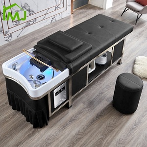 Chaise de <span class=keywords><strong>massage</strong></span> multifonctionnelle pour le lavage des cheveux, lit de spa pour la thérapie capillaire et le shampooing - Product Image 3