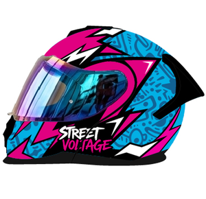 Casco Abatible DOT APVR Nuevo con Calcomanía Street Voltage para Moto/Bicicleta - Diseño Sólido - Product Image 1