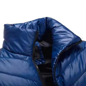 Doudoune matelassée d'hiver pour hommes personnalisée d'extérieur Bulle imperméable à capuche Col montant réversible Toile Style High Street - Product Image 3