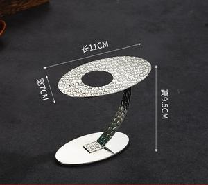 Support de présentation moderne en acier inoxydable pour sushis et cornets de gaufres, idéal pour les rouleaux faits main et les cornets de crème glacée, parfait pour les fêtes - Product Image 6