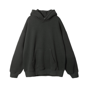 Heavyweight Áo Thun Hoodie pháp Terry Hoodies thả vai không có dây nặng quá khổ người đàn ông của Hoodies & áo nỉ - Product Image 4