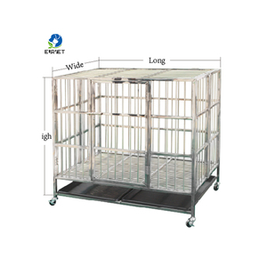 EUR VET yüksek kalite katlanabilir paslanmaz köpek kafesi veteriner ekipmanları Pet katlanır kafes marka yeni klinik için - Product Image 2