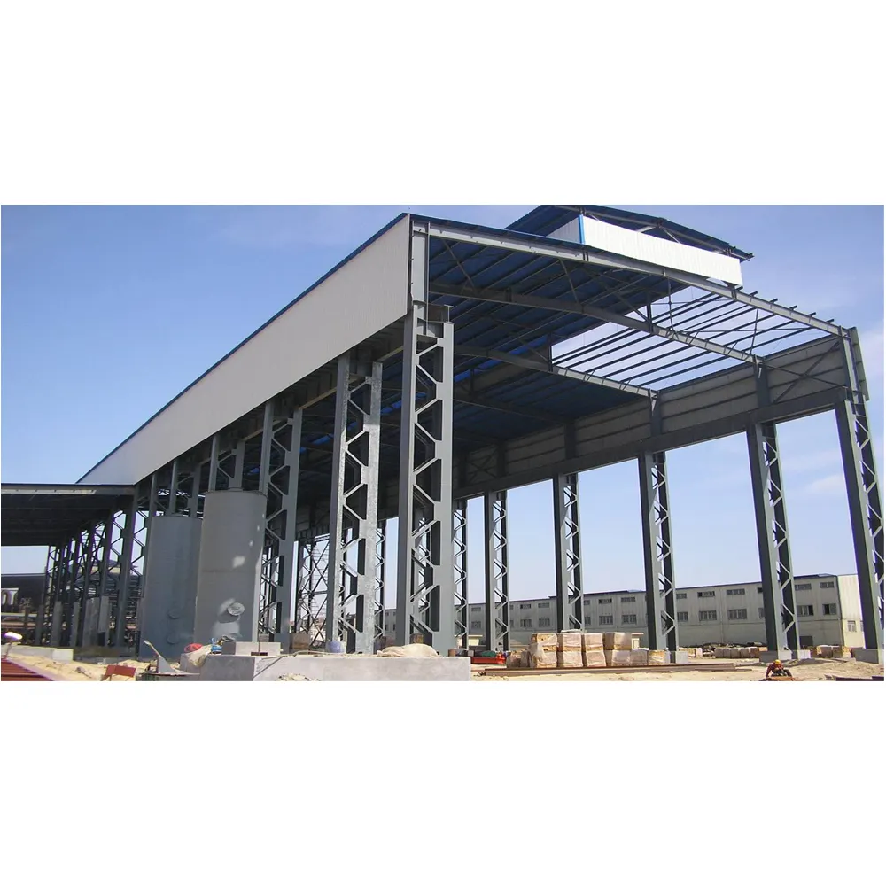 プレハブ工業ビル金属鋼構造ワークショップ低コスト倉庫鉄骨構造