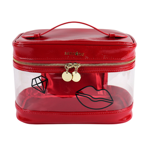 Sac cosmétique en PU, sacs de maquillage mignons et tendance, sacs de rangement cosmétiques portables en PVC pour femmes, hommes, enfants, voyages, extérieur, plage - Product Image 3