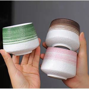 Tazas al por mayor, taza de café Espresso de 200ml, taza de té de cerámica con logotipo personalizado de estilo japonés para el hogar - Product Image 3