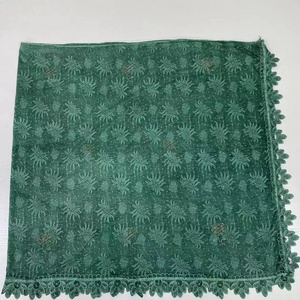 MS-2126 2024 nouveau Style printemps automne <span class=keywords><strong>femmes</strong></span> 100% coton broderie dubaï écharpe strass Hijab voile - Product Image 6