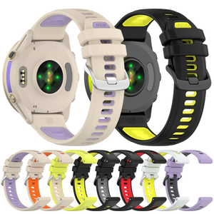 SmartWin 22mm correa de reloj de silicona para Garmin Forerunner 970 correa de repuesto de doble color para Garmin Smartwatch - Product Image 1