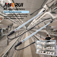 Tube lumineux LED T5 T8 intégré pour volailles, indice d'étanchéité IP67, idéal pour les bâtiments d'élevage de poulets de chair et de reproducteurs