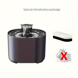Fontaine à eau <span class=keywords><strong>pour</strong></span> chat ultra silencieuse 2,2 L, distributeur automatique d'eau <span class=keywords><strong>pour</strong></span> animaux de compagnie avec filtre, abreuvoir <span class=keywords><strong>pour</strong></span> chien en plastique noir, alimenté par USB - Product Image 5