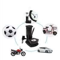 Pompe à pied manuelle portable et légère en acier pour mini-vélo, adaptateur de valve Presta, haute pression 80-130 PSI pour pneus de vélo