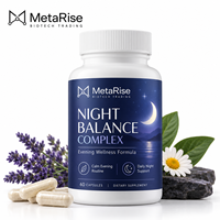 Capsules de magnésium, vitamine D, niacine et mélatonine en marque privée OEM, complément pour le sommeil, le bien-être, l'énergie et le métabolisme, 60 unités