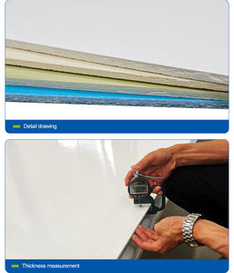 Meilleur prix Panneau FRP Feuilles <span class=keywords><strong>d</strong></span>écoratives RV VAN Construction de plafond Galet imperméable Motif de gravier gaufré Panneau FRP personnalisé - Product Image 4