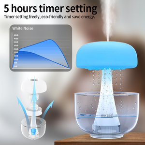 Nuevos productos 2023 difusor de aceite esencial único difusor de aceite de aromaterapia humidificador de nube de lluvia gloomie para un mejor sueño - Product Image 6