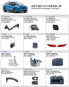 Parti di Ricambio Aftermarket per Carrozzeria Auto, Fari Anteriori e Posteriori, Kit Carrozzeria, Griglia Frontale per <span class=keywords><strong>FORD</strong></span> <span class=keywords><strong>FOCUS</strong></span> <span class=keywords><strong>2005</strong></span> Serie ESCORT Fusion - Product Image 3