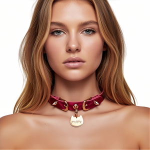 Collar Térmico Sensible al Calor con Estampado <span class=keywords><strong>de</strong></span> Sakura para Adultos, Juguete Sexual, <span class=keywords><strong>Castigo</strong></span>, Juego <span class=keywords><strong>de</strong></span> Roles BDSM, Collar para Perros que Cambia con la Temperatura - Product Image 3