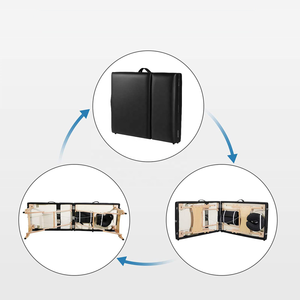 Lettino da Massaggio Portatile in Legno a 3 Sezioni di Alta Qualità <span class=keywords><strong>per</strong></span> Spa e Salone di Bellezza - Caratteristiche Moderne Regolabili <span class=keywords><strong>per</strong></span> Uso in Soggiorno - Vendita all'Ingrosso - Product Image 3