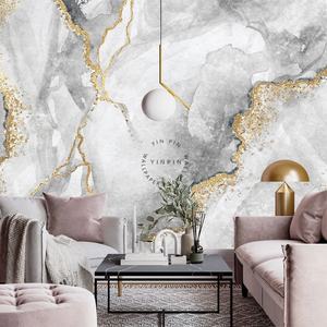 <span class=keywords><strong>Papier</strong></span> <span class=keywords><strong>peint</strong></span> créatif en marbre <span class=keywords><strong>blanc</strong></span> <span class=keywords><strong>et</strong></span> <span class=keywords><strong>gris</strong></span> avec fond abstrait <span class=keywords><strong>et</strong></span> texture dorée, murale - Product Image 5