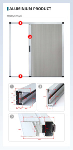 Nâng Cấp Sinh Thái Vải Lọc Ánh Sáng Cửa Sổ Và Cửa Ra Vào Tổ Ong Mù Không Dây Nhôm Khung Ngang Cửa Sổ Trượt - Product Image 5