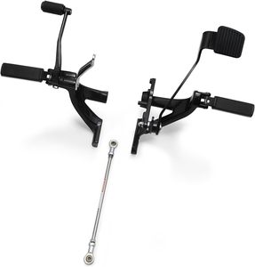 Kit de commande avant étendu avec repose-pieds Defiance pour Harley Softail <span class=keywords><strong>M8</strong></span> Low Rider FXLR FXLRS <span class=keywords><strong>Street</strong></span> <span class=keywords><strong>Bob</strong></span> 2018-2024 Noir - Product Image 2