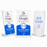 Carte de visite NFC étanche en acrylique Tophonesty haute fréquence 13,56 MHz NTAG213 personnalisée pour partage de lien numérique et avis Google