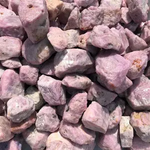 Big Size Natural Ruby Rough Tumbled Stone Crystal Red Corundum Rose Gemstones Tumbled Gravel