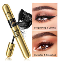 2-en-1 Liquide minéral à double effet pour allonger, recourber, intensifier, waterproof, longue tenue, anti-agglomération, effet frais