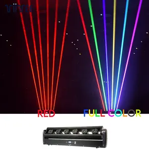 TIITEE DJ RGB Laser 6 Köpfe Laser Moving Head Light DMX Bühnen effekt Beleuchtung Projektor Disco Musik Dance Party Club Bar Licht