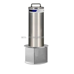 Bollard en acier télescopique rétractable électrique hydraulique hauteur de levage semi-automatique parking barrière de sécurité stationnement manuel - Product Image 1