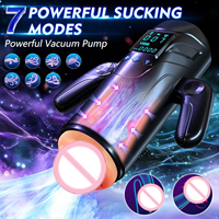 Jinba Teleskopischer Automatischer Vibrations-Masturbator mit Saugfunktion für Männer, USB-Aufladbar
