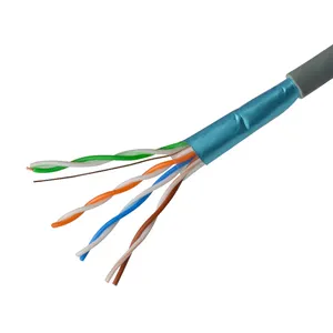 네트워킹 케이블 0.5mm 구리 FTP 24AWG lan 케이블 utp cat 5e 트위스트 페어 1000FT 305M 네트워크 케이블