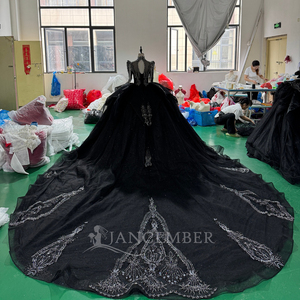 مذهل أسود حلو 16 Quinceanera فساتين الكرة ثوب القوطي 15 عيد ميلاد Xs216 - Product Image 4