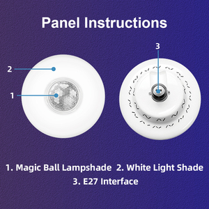 Weiße Beleuchtung RGB <span class=keywords><strong>LED</strong></span> Schallaktivierte Discokugel Deckenleuchte Party Bühnenbeleuchtung - Product Image 3
